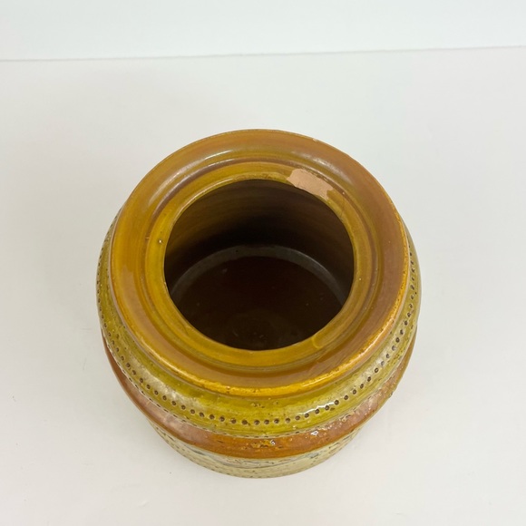 MCM Italian Rosenthal Netter Pottery Lidded Pottery Jar Signed And Numbered - Picture 5 of 16